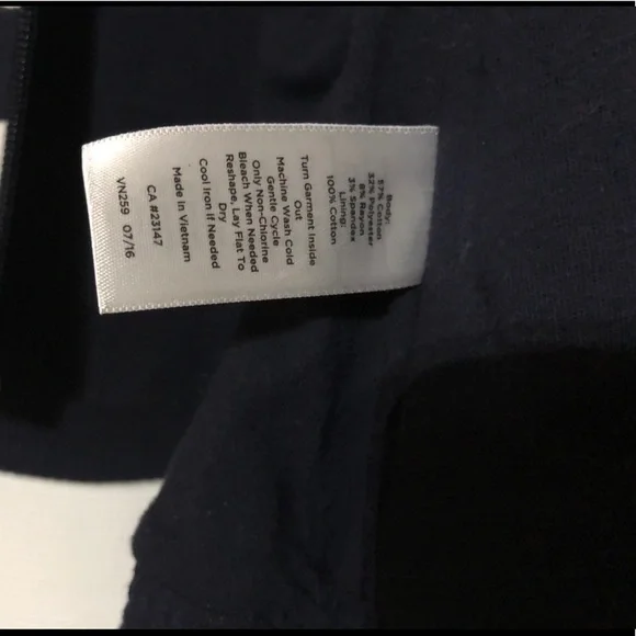 Talbots Navy and White Striped Jacket Size Small Coastal Nautical Vibe - Picture 4 of 4